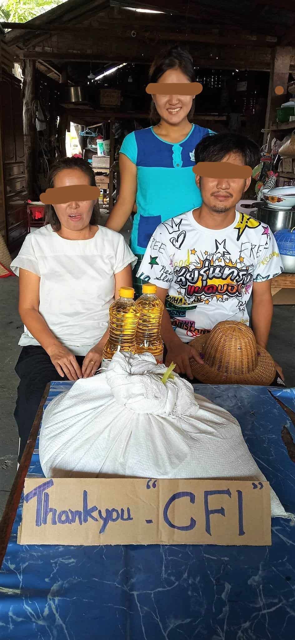 CFI gets food to Christians who scattered after church bombing.