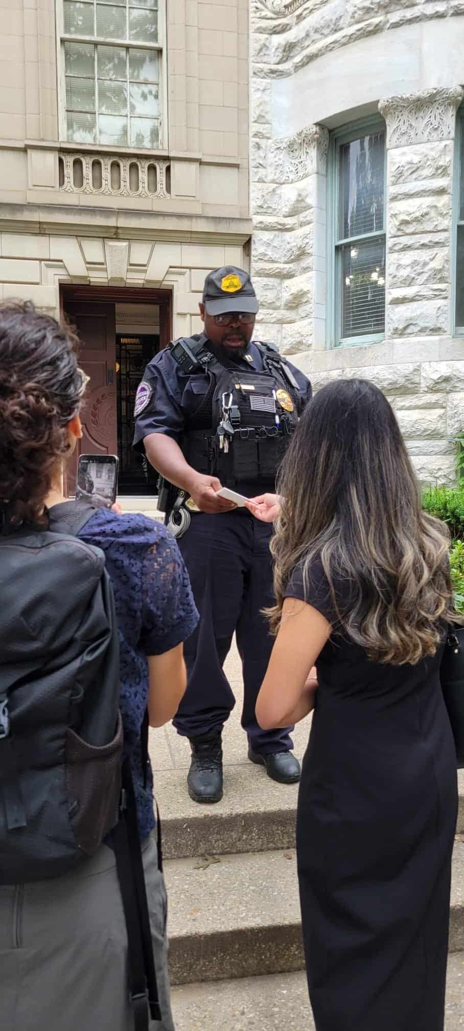 CFI delivers letter to Eritrean embassy. Officials refused to accept it.